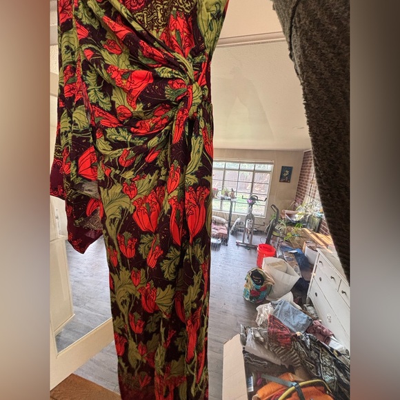 NWT Free People Floral One Shoulder Dress Women's Size Small - Picture 5 of 6